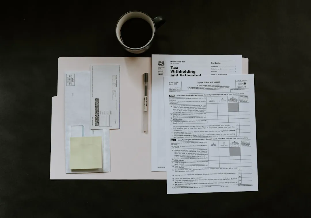 Paper bill on a desk