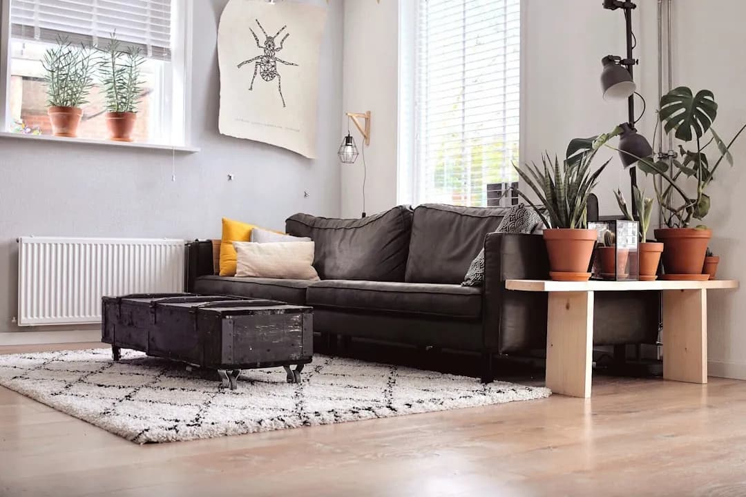 Living room in a new home
