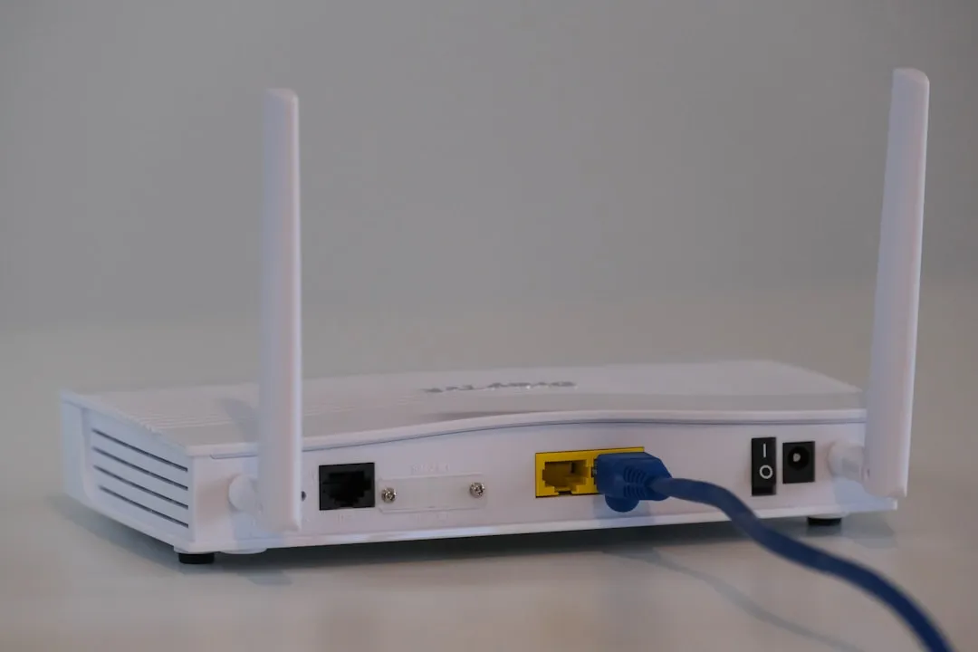 Router on a table