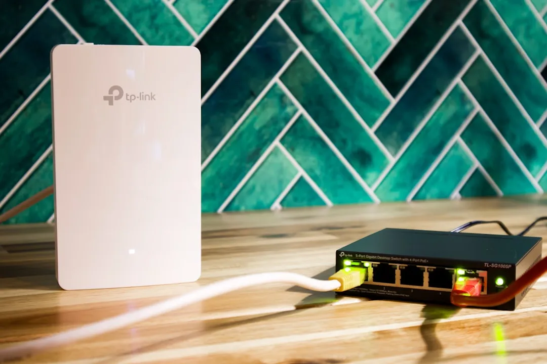 Router and network switch together